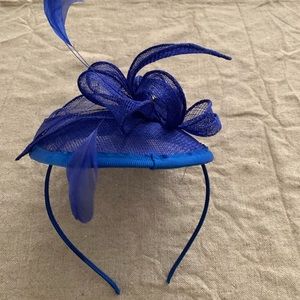 Cobalt blue fascinator